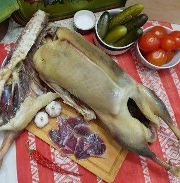 Утка вяленая целая, сушеное мясо, мясной деликатес, каклаган 2,1 кг в ...