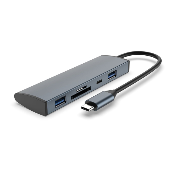 Ноутбук 5 в 1 USB-C Концентратор USB Type C Многопортовый адаптер Док ...