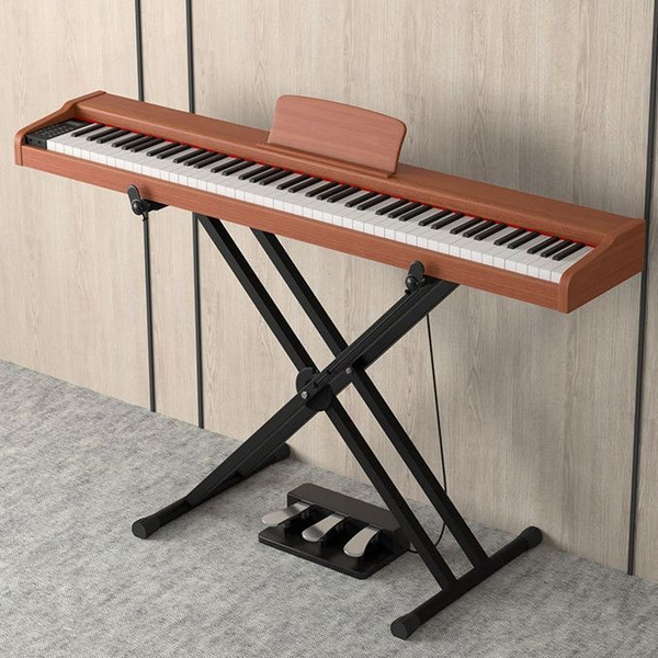 Портативное электрическое пианино, полувзвешенная клавиатура 88 ...