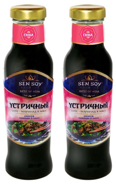 Соус Sen Soy Premium Устричный для маринования, 2 уп по 330 г - купить ...