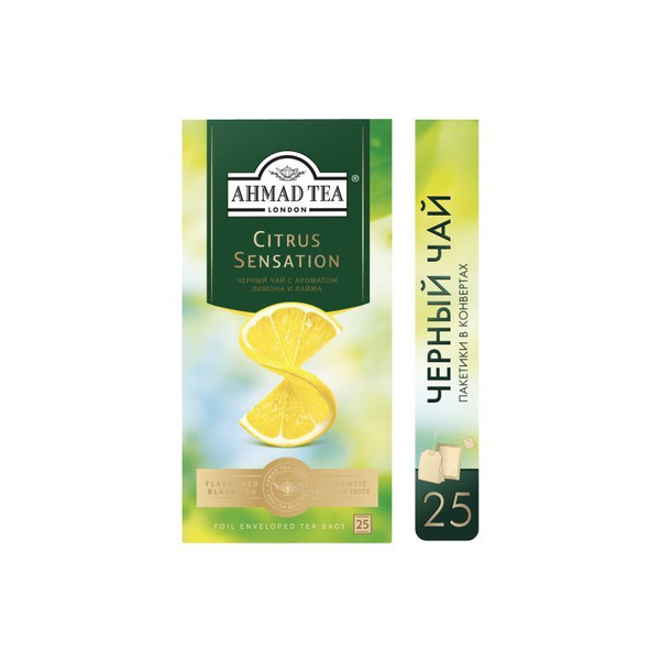 Чай черный Ahmad Citrus Sensation 25 шт - купить с доставкой по ...