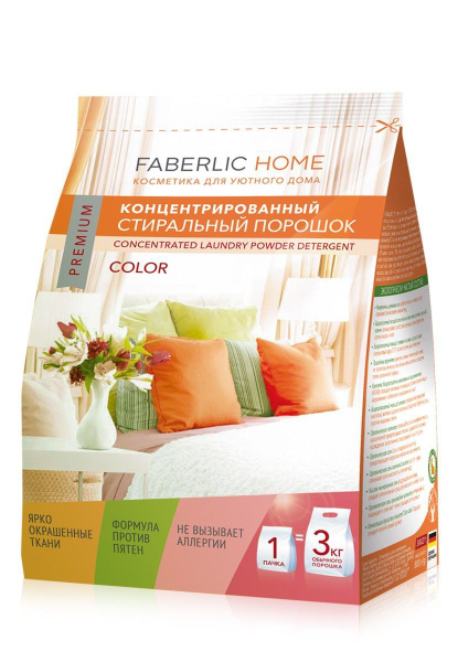ФАБЕРЛИК Концентрированный стиральный порошок для цветных тканей 800 г ...