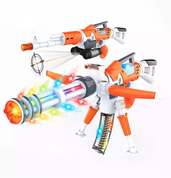 Игрушечное оружие Модульный мультиавтомат-пулемет на батарейках 8180-30 ...