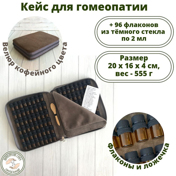 Аптечка гомеопатическая, пенал, кейс, Homeopathic_cases для хранения ...