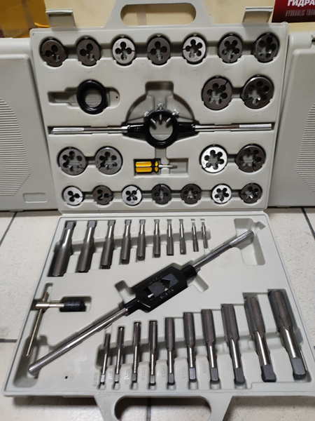 Набор метчиков и плашек метрических 45 предметов М6-М24 - купить с ...