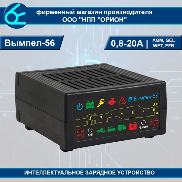Интеллектуальное зарядное устройство Вымпел-56 - купить с доставкой по ...