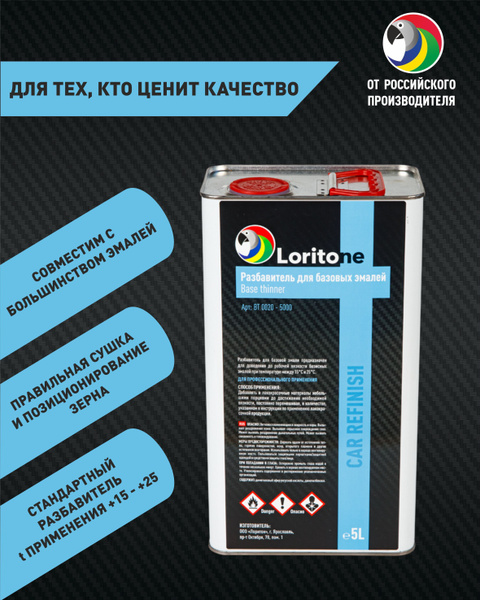 Разбавитель автоэмали Loritone по низкой цене с доставкой в интернет ...
