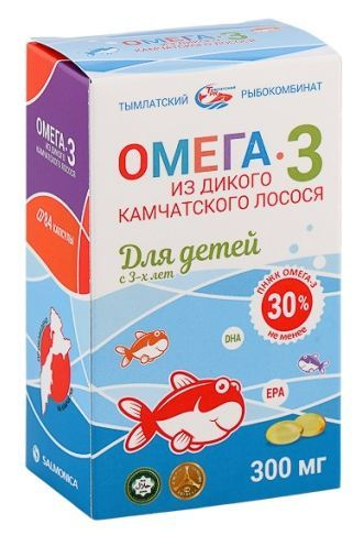 Salmonica Омега-3 из дикого камчатского лосося для детей с 3-х лет, 84 ...