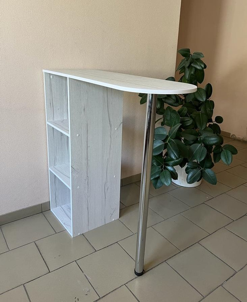 Барный стол барная_юта/белый дуб крафт, 40х110х110 см купить c ...