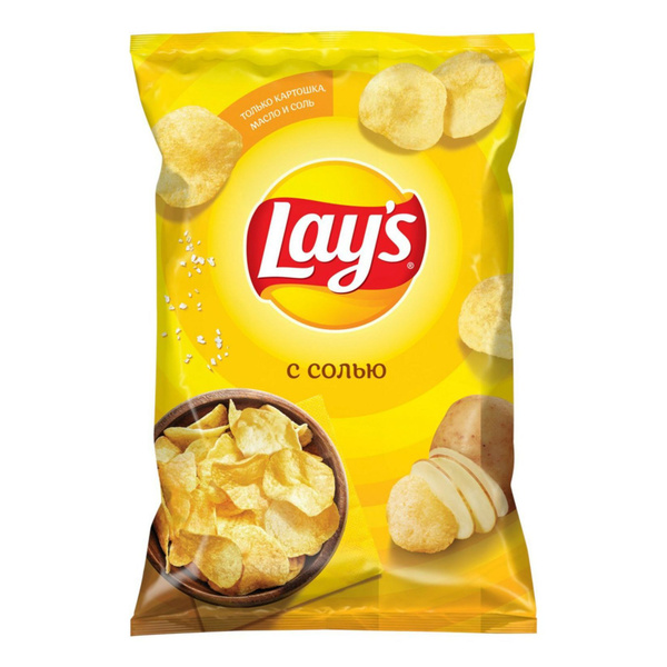 Чипсы картофельные Lay's соль 140 г - купить с доставкой по выгодным ...