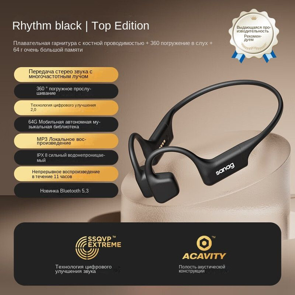 Наушники Накладные Bluetooth-гарнитура и система костной проводимости ...