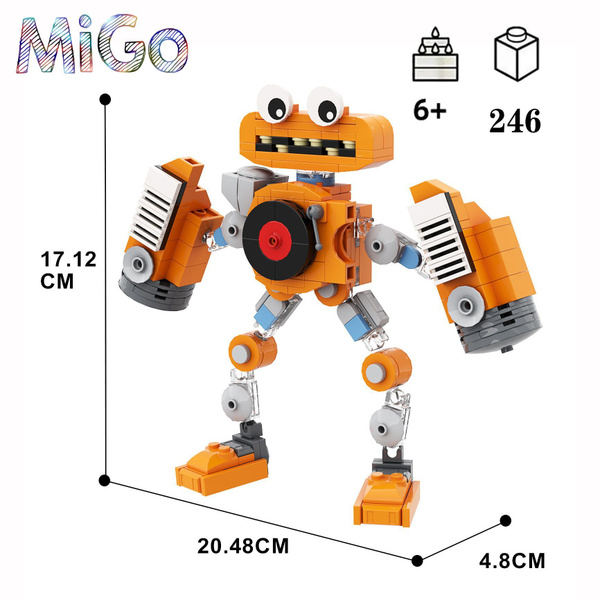 MiGo-фигурок аниме совместим с лего Конструкторы,Мои поющие монстры ...
