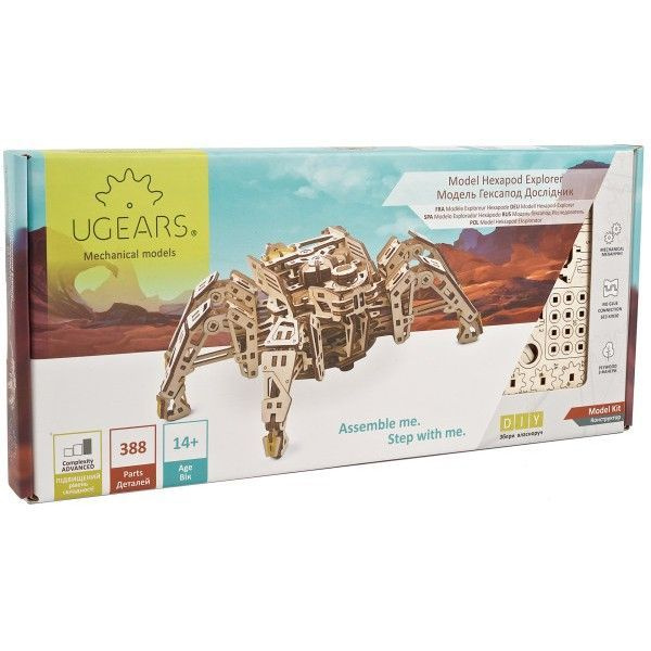 Конструктор UGEARS Гексапод Исследователь - купить с доставкой по ...