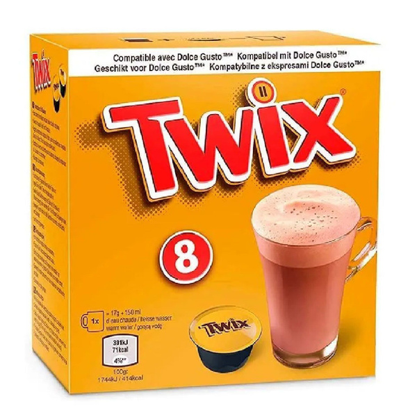 Горячий шоколад Twix капсула 17г*8 - купить с доставкой по выгодным ...
