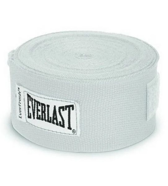Бинты боксерские 2 шт Everlast "Pro style", эластичные, цвет: белый ...