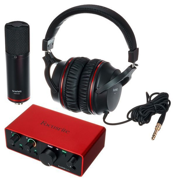 Комплект для звукозаписи Focusrite Scarlett Solo Studio 4th Gen ...