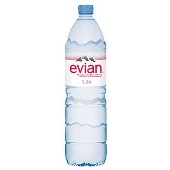 Вода минеральная Evian негазированная 1,5 л, Франция -1 шт. - купить с ...