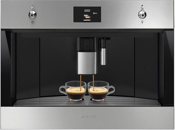 Встраиваемая кофемашина Smeg CMS4303XRU, серебристый купить по выгодной ...