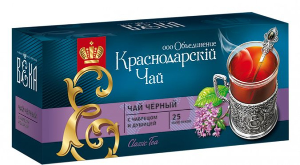 Чай черный с чабрецом и душицей, пакетированный, ВЕКА, (25шт.) - купить ...