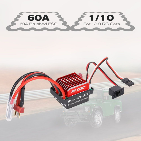 Характеристики 60A ESC RC Автомобильный ESC Матовый электрический ...