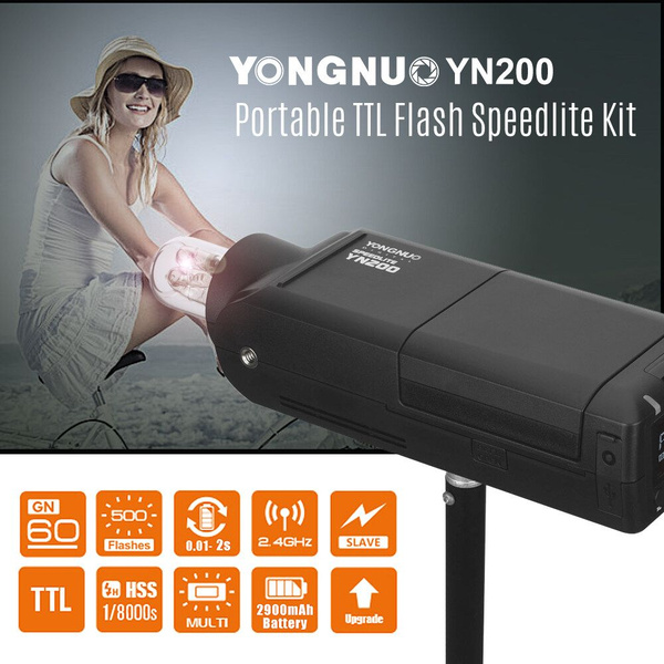 Yongnuo YN200 портативная TTL карманная уличная вспышка мощностью 200 ...