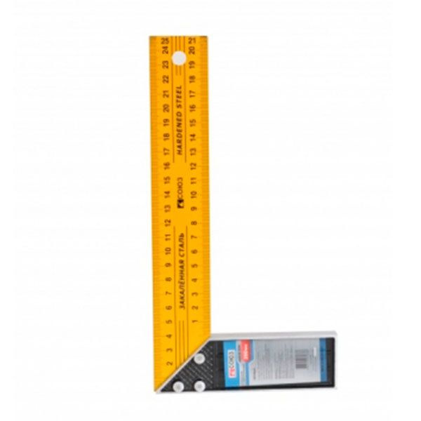 Линейка/угольник OMEGAAVTO Угольник, 250мм, металлический, СОЮЗ 2020-01 ...