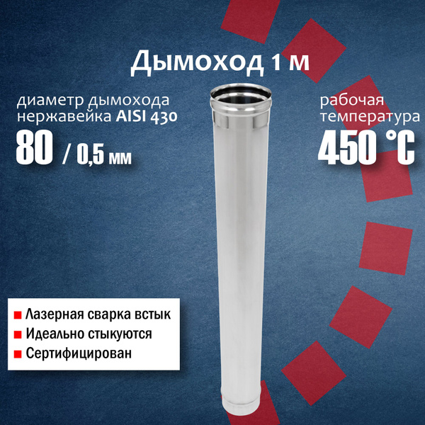 Труба дымоходная ТЕРМОХОД - купить по выгодной цене в интернет-магазине ...