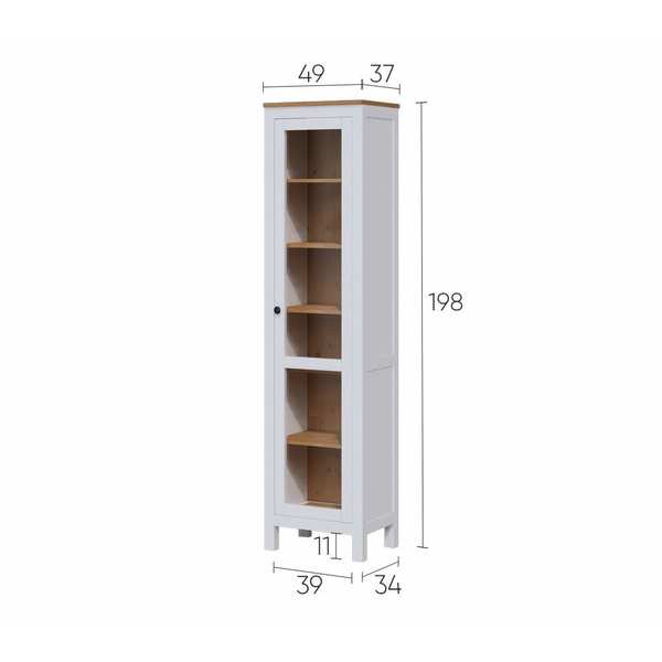 Шкаф книжный P&H деревянный для книг, 49x37x198 см - купить по выгодной ...
