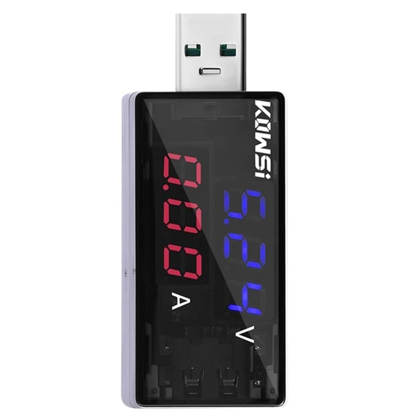 Двойной USB-детектор тока и напряжения, Тестер Заряда батареи ...
