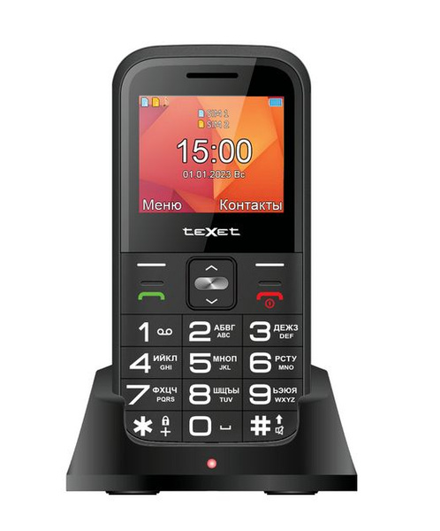 Мобильный телефон Texet TM-B208, черный матовый, черный - купить по ...