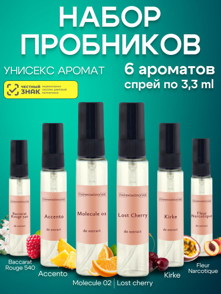 Духи стойкие масляные набор пробников 6 штук по 3мл купить на OZON по ...