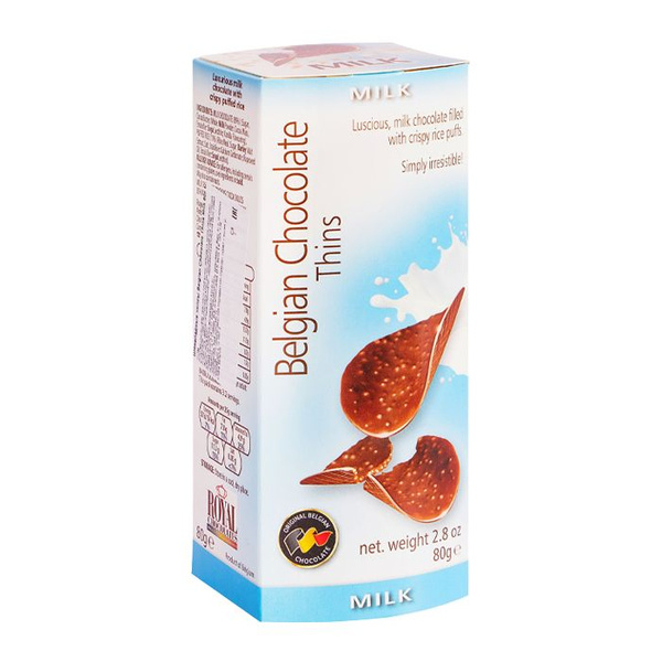 Шоколадные чипсы Belgian Chocolate Thins Milk / Бельгийские Чипсы ...