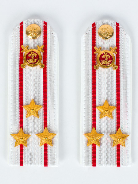 Погоны МВД на рубашку белые картон звание Полковник - купить с ...