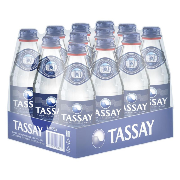 TASSAY Вода питьевая газированная, 0.25 л, 12 шт - купить с доставкой ...
