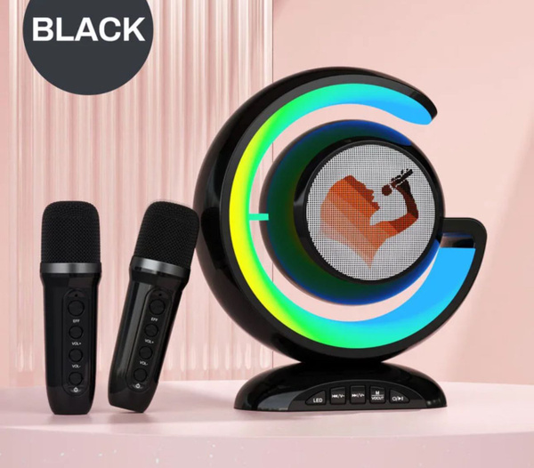 Беспроводная Bluetooth-Колонка для караоке с 2 микрофонами 2000 Вт ...
