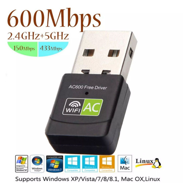 5 ггц wifi адаптер для компьютера 600 Mbps USB вай фай адаптер - купить ...