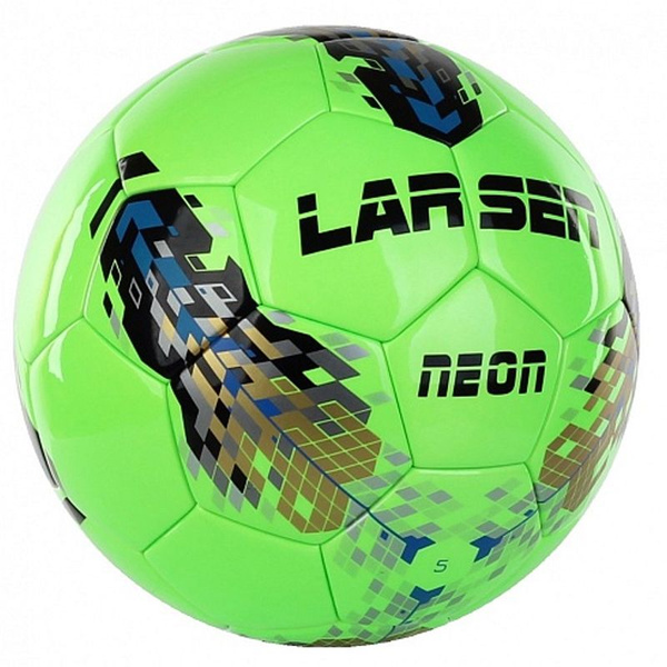 Футбольный мяч Larsen Neon, 5 размер, зеленый купить по выгодной цене в ...