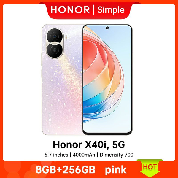 Смартфон Honor Хонор X40i 256 ГБ 8 ГБ Розовый 2 SIM купить c доставкой ...