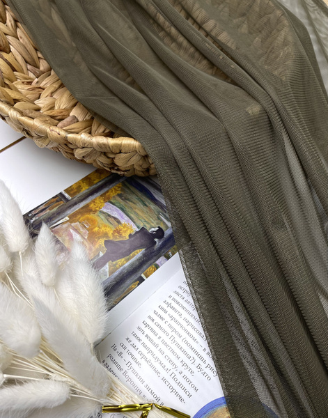 Сетка антимоскитная ткань 10 п.м. / хаки / ширина 150см. / 46 г/м2 ...