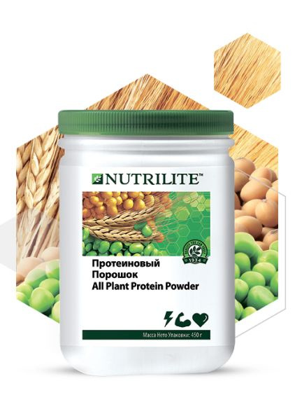 Amway NUTRILITE Протеиновый порошок, 450 г (до 14.12.2025г) - купить с ...
