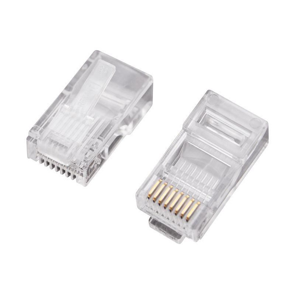 Джек компьютерный RJ45 (8P8C) кат.5E (уп.100шт) Rexant 05-1021 - купить ...