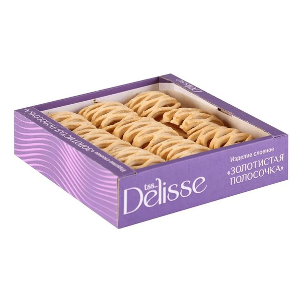 Печенье Delisse Золотистая полосочка 500 г купить на OZON по низкой ...