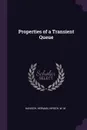 Properties of a Transient Queue - Herman Hanisch, W M Hirsch