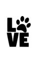 love dog  paw print Writing Drawing Journal - Sir Michael Huhn