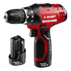 Дрель-шуруповерт аккумуляторная ЗУБР ДШЛ-122-1   ...