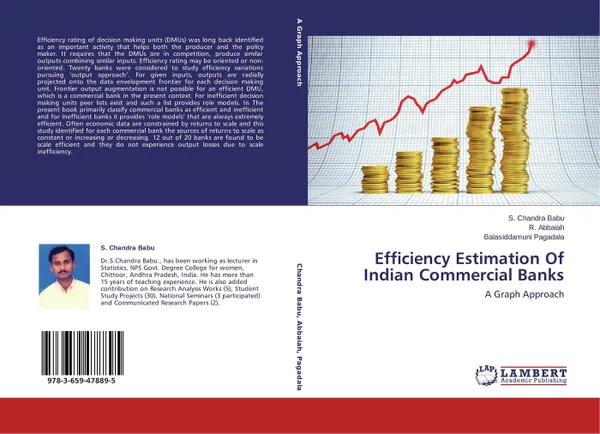 Обложка книги Efficiency Estimation Of Indian Commercial Banks, S. Chandra Babu,R. Abbaiah and Balasiddamuni Pagadala