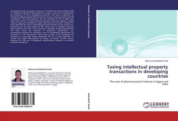 Обложка книги Taxing  intellectual property transactions in developing countries, Mahmoud Abdellatif Khalil