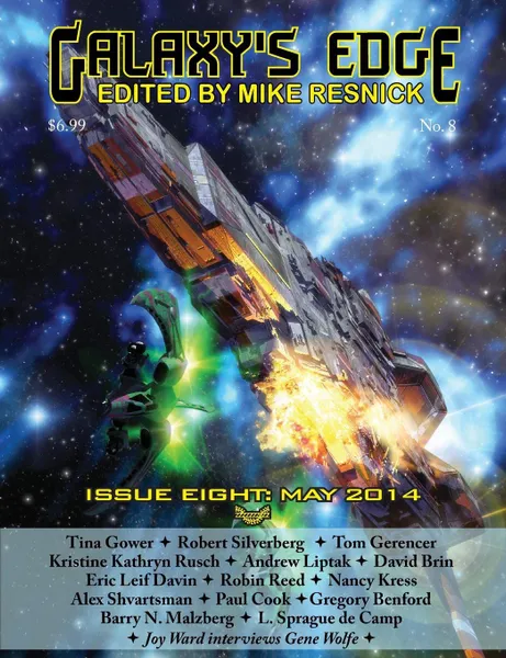 Обложка книги Galaxy's Edge Magazine. Issue 8, May 2014, Robert Silverberg, David Brin