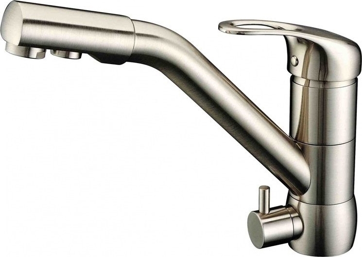 фото Смеситель для кухни под фильтр ZorG Sanitary ZR 400 KF-12 NICKEL