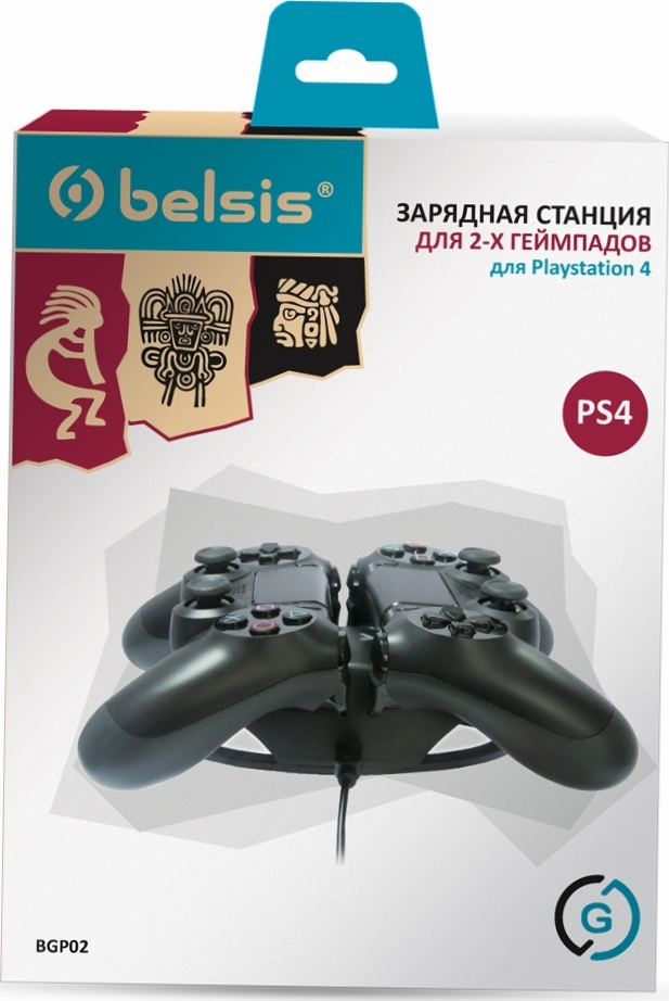 фото Зарядная станция Belsis для 2-х геймпадов PlayStation 4